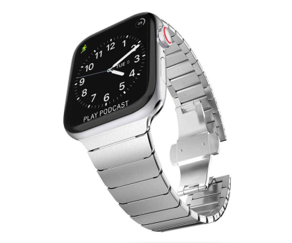 Pasek i akcesoria do zegarków TECH-PROTECT Bransoleta LinkBand do Apple Watch 44/45/46/49 mm silver